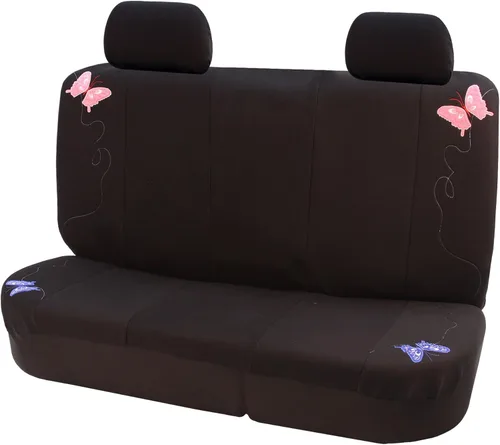 Miniatura 12 de FH Group Fundas de asiento de automóvil con bordado floral, ajuste universal, asiento trasero de banco dividido, funda de asiento lavable para SUV