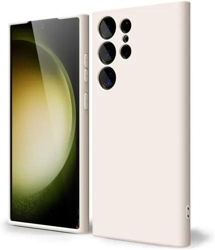 Miniatura 125 de oakxco Funda para teléfono Samsung Galaxy S21 Ultra con agarre de silicona líquida, bonita funda delgada y delgada de goma suave de TPU lisa