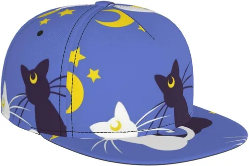 Miniatura 10 de Cartoon Animal Baseball Cap for Men Women Classic Snapback Hip Hop Flat Bill Brim Adjustable Visor Beach Trucker Hat