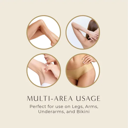 Miniatura 2 de Honeybee Tiras de cera corporal Tiras de cera para mujeres y hombres Depilación para toda la piel 8 tiras, 2 toallitas de cuidado posterior