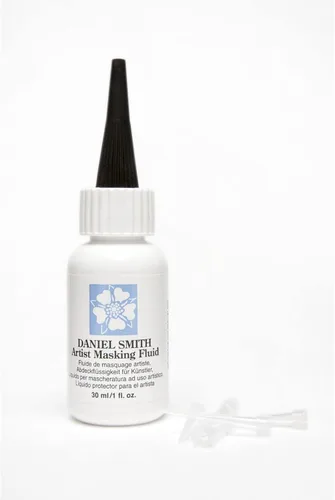 Miniatura 4 de DANIEL SMITH 1 oz botella con 5 consejos aplicadores, artista enmascarando fluido, 284075001, blanco