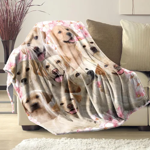 Miniatura 2 de Manta de perro Labrador Retriever, regalos para los amantes de los perros, manta de franela suave, regalo para mujeres, niños, niñas, Halloween