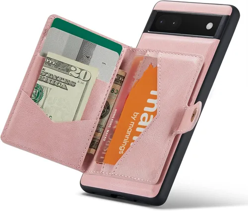 Miniatura 19 de Funda para Google Pixel 6 Pro, cartera magnética desmontable con ranura para efectivo, soporte de carga inalámbrica, función atril compatible