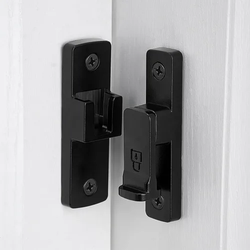 Miniatura 4 de INIRET Cerradura de Puerta de Granero de 90 Grados, Pestillo de Aleación de Zinc Premium - Pestillos de Compuerta Basculante, para Gabinetes, Baño