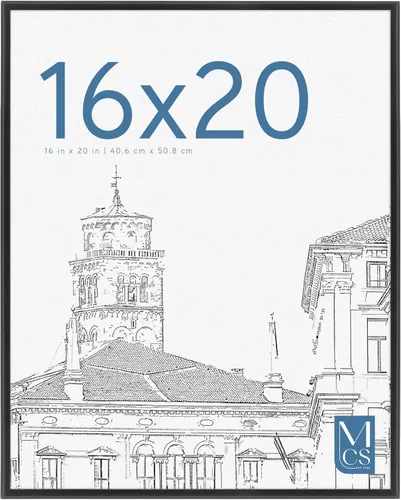 Miniatura 16 de MCS Marco Original para Póster 20x28 pulgadas Negro Ligero Vertical y Horizontal para Colgar en la Pared Marco Grande para Pósteres, Impresiones