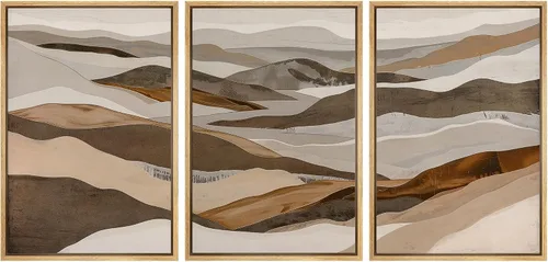 Miniatura 19 de SIGNWIN Lienzo enmarcado para pared, juego de arte dramático de cielo tormentoso, ilustraciones de paisaje nuboso Moody, arte moderno decorativo