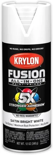 Miniatura 277 de Krylon Fusion - Pintura en aerosol adhesiva todo en uno para uso en interiores y exteriores, 12 onzas, aluminio