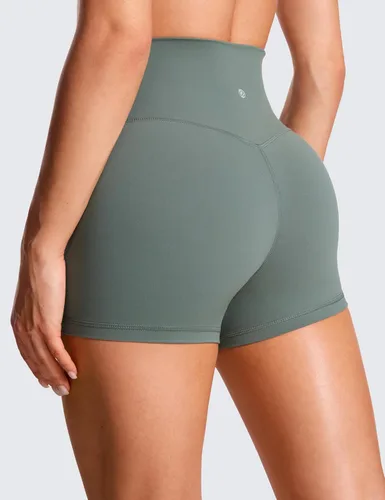 Miniatura 2 de CRZ YOGA Butterluxe - Pantalones cortos cruzados para mujer de 3 y 5 pulgadas, pantalones cortos de yoga y entrenamiento de cintura alta, suaves