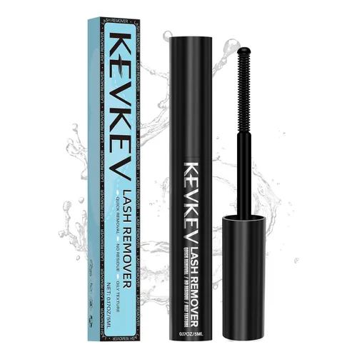 Miniatura 18 de KevKev Adhesivo y removedor de pestañas 2 en 1, pegamento de racimo de pestañas impermeable con fuerte retención de 48 horas, eliminación rápida sin