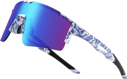Miniatura 7 de DUCO Gafas de sol deportivas para hombre, gafas de sol de ciclismo, gafas de sol de béisbol juveniles, ligeras, TR90, gafas de marco DC0032
