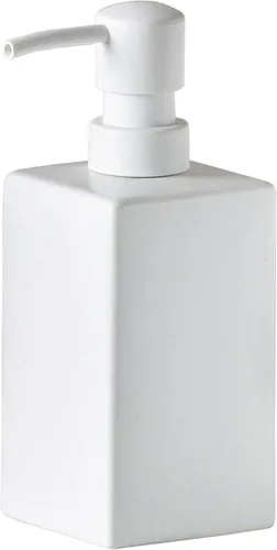 Miniatura 6 de Dispensador de jabón y loción cuadrado de cerámica negra mate para baño, dispensador de jabón para platos para cocina, 14 onzas