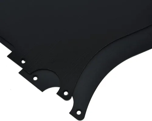 Miniatura 5 de KAISH Metal aluminio anodizado American Vintage 5 agujero Tele estilo Pickguard TL Pick Guard Scratch Plate para USA/México Telecaster Negro