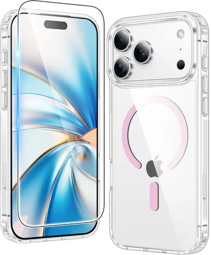 Miniatura 1532 de FNTCASE Funda para iPhone 13 Pro-Max: Fundas magnéticas transparentes compatibles con Magsafe Slim anti amarillamiento protección contra caídas