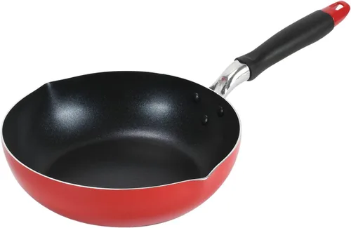 Bestco IH ND-9453 - Sartén profunda, 9.4 in, color rojo, Módena