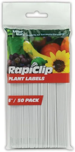 Luster Leaf Rapiclip Etiquetas para plantas de jardín de 6 pulgadas, paquete de 50 unidades 840