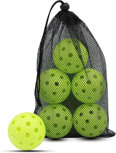 Magicorange Pickleball Balls, 40 Holes Outdoor Pickleballs, High Elasticity & Durable Pickle Balls for All Style Pickleball Paddles Verde