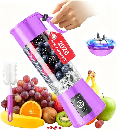 Miniatura 11 de Cordless Portable Personal Size Blender - Mini Blender Make Smoothies and Shakes, 380Ml BPA Free Travel Cup, Powerful Blending Suit in