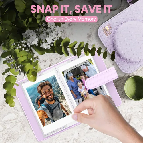 Miniatura 7 de Fujifilm Instax Mini 12 Cámara Instantánea Morado Lila + Funda de Diseño Personalizado Minimate + Película Fuji Instax 10 Hojas y Álbum de Fotos