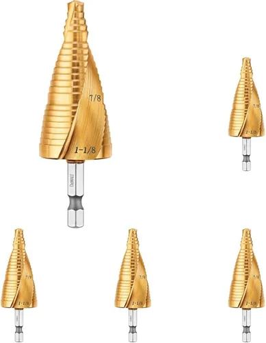 Miniatura 4 de DEWALT Broca escalonada, lista para impactos, 3/16 pulgadas-1/2 pulgadas (DWA1784IR)