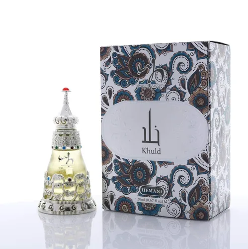 Attar Khuld - Fragancia de aceite de 0.7 fl oz (0.7 fl oz) 100% Halal Tradicional Attar Estilo I Aceite de Fragancia I Halal I Ideal para Regalos