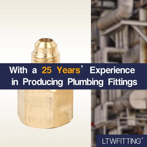 Miniatura 5 de LTWFITTING Latón Flare 1/4" OD x 3/8" Hembra NPT Conector (5 unidades)