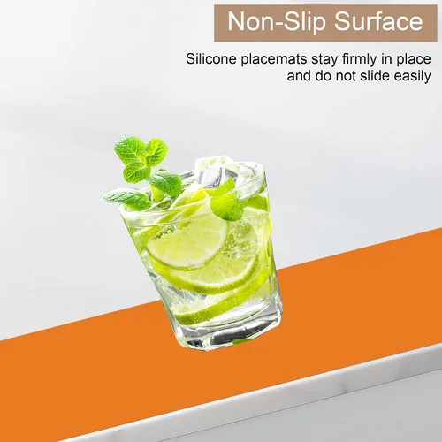 Miniatura 5 de Manteles individuales para niños, manteles individuales de silicona para mesa de comedor, cocina, tapete de comedor impermeable para niños pequeños