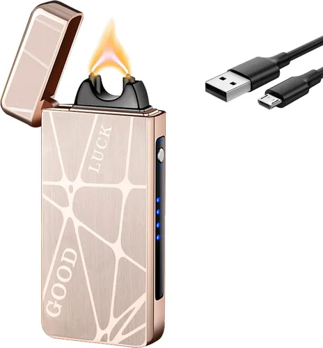 Miniatura 13 de GADATOP Encendedor eléctrico recargable, encendedor de plasma de arco, encendedor sin llama, encendedor al aire libre, resistente al viento