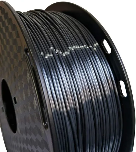 Miniatura 2 de Filamento de impresora PLA 3D de seda 1.75 mm. / 0.06 pulgadas 1 Kg. / 2.2 libras, brillante y sedoso brillo púrpura negro rojo cobre
