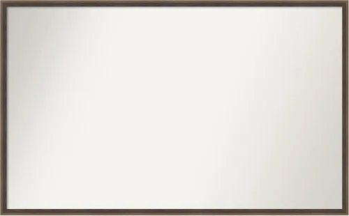 Miniatura 64 de Amanti Art Brown Bathroom Mirror for Over Sink, 23x41 Custom Made Hardwood Wedge Mocha Rectangle Vanity Mirror, Large Modern Wood Frame, Hangs