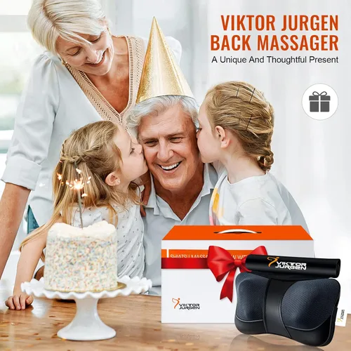 Miniatura 8 de VIKTOR JURGEN Masajeador de espalda y cuello con calor, almohada de masaje regalos para el día de la madre y el día del padre, masajeador eléctrico