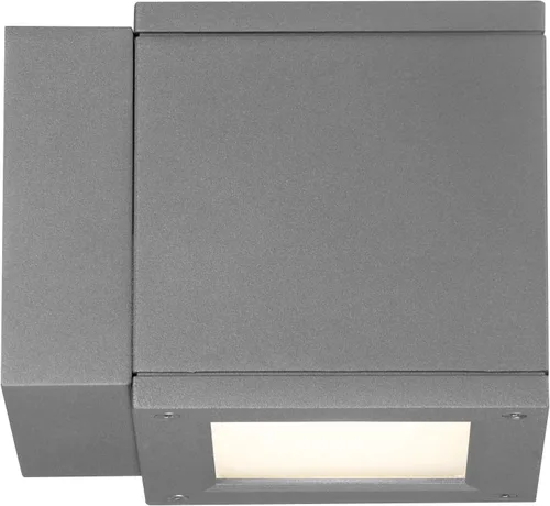 Miniatura 3 de WAC Lighting WS-W2505-AL Rubix - Lámpara de pared LED para exteriores, doble luz, 3000K, aluminio cepillado