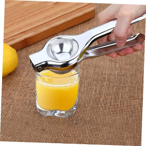 Miniatura 4 de INOOMP Exprimidor manual de acero inoxidable con exprimidor manual de limón y naranja con cómodo exprimidor de cítricos de mano para lima, kiwi