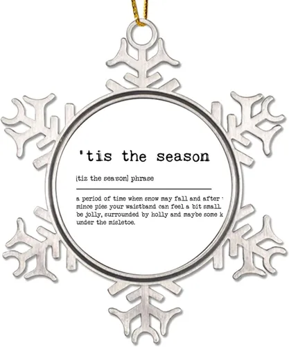 Miniatura 13 de Definición de sustantivo coño adorno colgante para árbol de Navidad, definición de coño, copo de nieve, adorno de árbol de Navidad, recuerdo