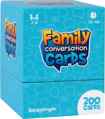 200 tarjetas de conversación familiar para niños y padres, iniciadores de conversación para adolescentes para familias, juegos de cartas para