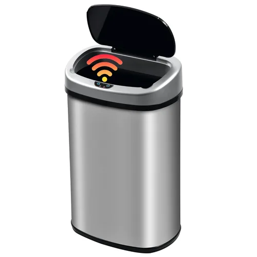 Miniatura 10 de Basurero automático de 13 galones para cocina con tapa, bote de basura sin contacto con sensor de movimiento - higiénico, control de olores