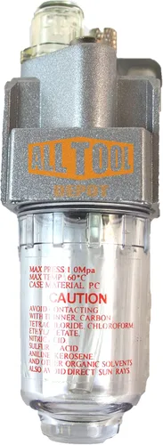 Miniatura 9 de Engrasador lubricador de 1 pulgada NPT SUPER DUTY para aire comprimido lubricar herramientas neumáticas neumáticas, cuenco de metal con vidrio