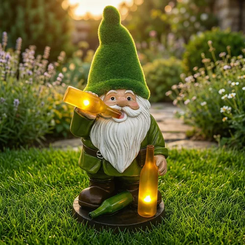 Miniatura 11 de Topadorn Estatua de jardín solar para cachorros con libro LED brillante, perro de resina pintado a mano con pájaro azul, decoración de patio al aire