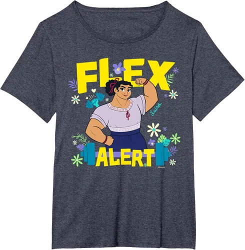 Miniatura 72 de Disney Encanto Luisa Madrigal Flex Alert Camiseta, Negro