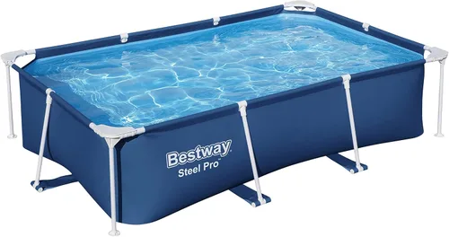 Bestway Steel Pro - Piscina rectangular sobre el suelo (8.5 ft x 5.6 ft x 24.0 in)
