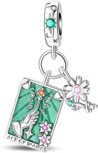 Miniatura 24 de Pulsera y collar de plata de ley 925 con dije de corazón, mariposa, loto, avión, viaje, lindo gato, cuentas, regalo para mujer