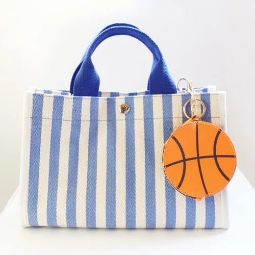 Miniatura 2 de Mini Momo Llavero deportivo para monedero, monedero, colgante Llavero de juego de pelota, bolsa con cremallera, lindo tenis, baloncesto, béisbol