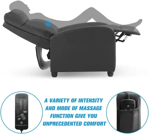 Miniatura 7 de Silla reclinable para sala de estar, sofá reclinable de masaje, asiento de cine en casa, moderna silla reclinable Winback, sofá individual, silla