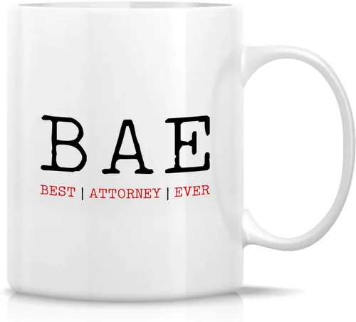 Retreez Taza divertida – Best Attorney Ever BAE Lawyer - Tazas de café de cerámica de 11 onzas – Divertido, sarcasmo, sarcástico, motivacional,