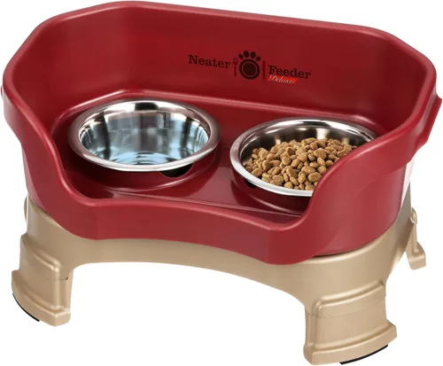 Miniatura 12 de Neater Feeder Deluxe - Tazones elevados para perros grandes a prueba de desorden – Fabricado en Estados Unidos – Soporte elevado para comida