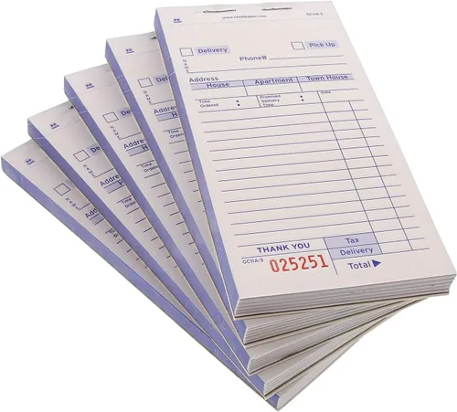 Miniatura 2 de AmerCareRoyal - Bloc de cheques para invitados, 14 líneas, tres partes sin carbono, 3.4 x 6.69, 50 formas/bloc, 50 almohadillas/caja