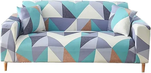 Miniatura 36 de HOOBUY Funda de sofá estampada, Funda elástica para sillón, Jugo de funda de sofá con patrones para sillón acojinado de 3 plazas, YLYZ