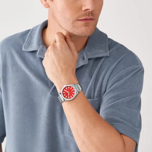 Miniatura 4 de Fossil Everett - Reloj de cuarzo de acero inoxidable para hombre