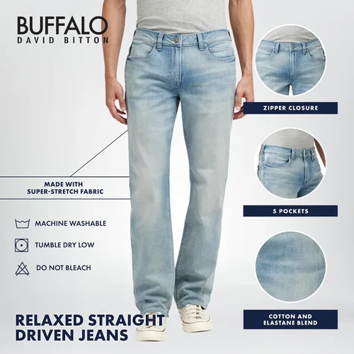 Miniatura 4 de Buffalo David Bitton Jeans rectos relajados para hombre