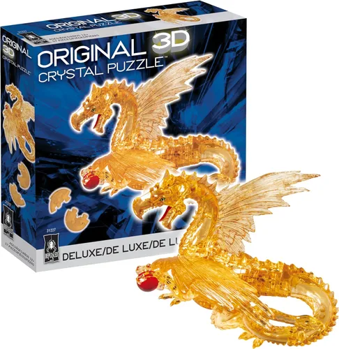 Miniatura 12 de BePuzzled Dragon Deluxe - Rompecabezas de cristal 3D original, a partir de 12 años