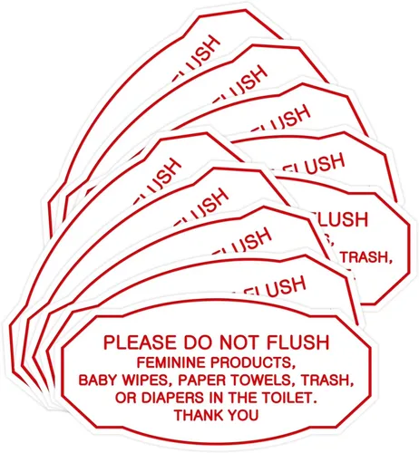 Miniatura 12 de Signs ByLITA Letrero de etiqueta victoriana Please Do Not Flush (Lt Gray), pequeño, 1 paquete Gris claro